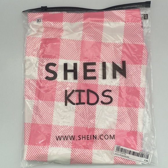 NWT little girls size 7/8 pink & white dress - Picture 7 of 7